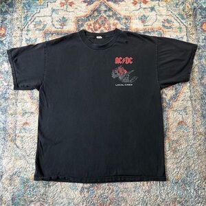 Vintage AC/DC Local Crew Band T-shirt Size XL